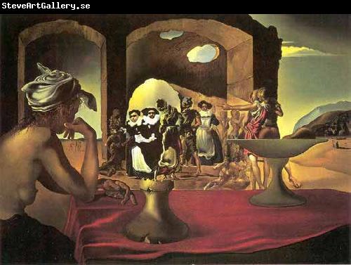 salvadore dali Slave Market with the Disappearing Bust of Voltaire